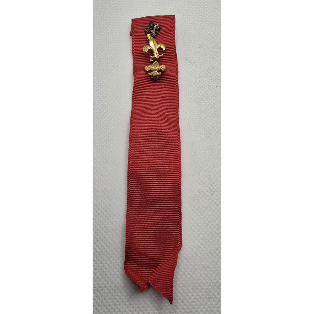 Vintage BSA Eagle Scout Mother's Pin with Red Ribbon Set of 3 - Picture 2 of 7